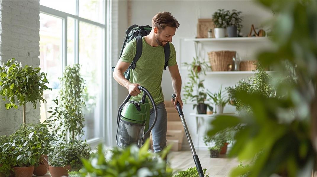 Effektiv rengøring med rygstøvsuger